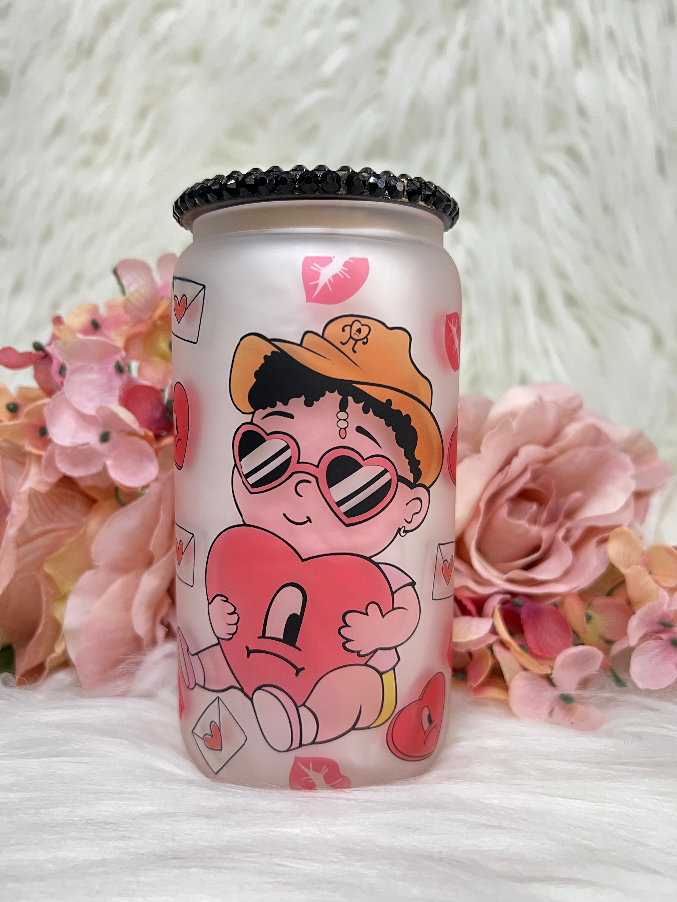 benito cup, bad bunny cup, bad bunny valentine cup, valentine cup