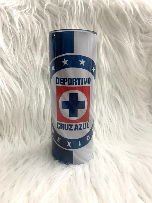Vaso De Cruz Azul 20oz