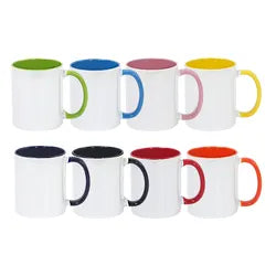 Sublimation 11oz Coffee Mugs Blanks, Two Tone Color