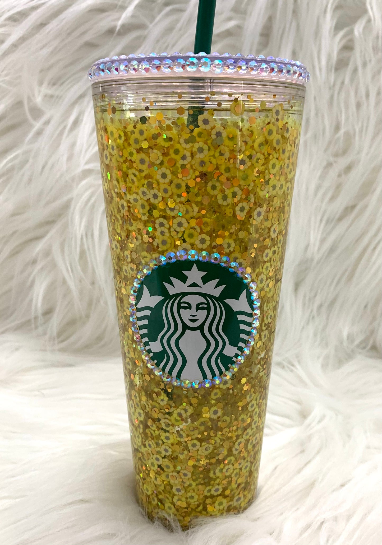 vaso de girasoles, 24oz Starbucks SnowGlobe Tumbler, Sunflower Starbucks snow globe, sun flower snow globe, Best seller, Starbucks cup