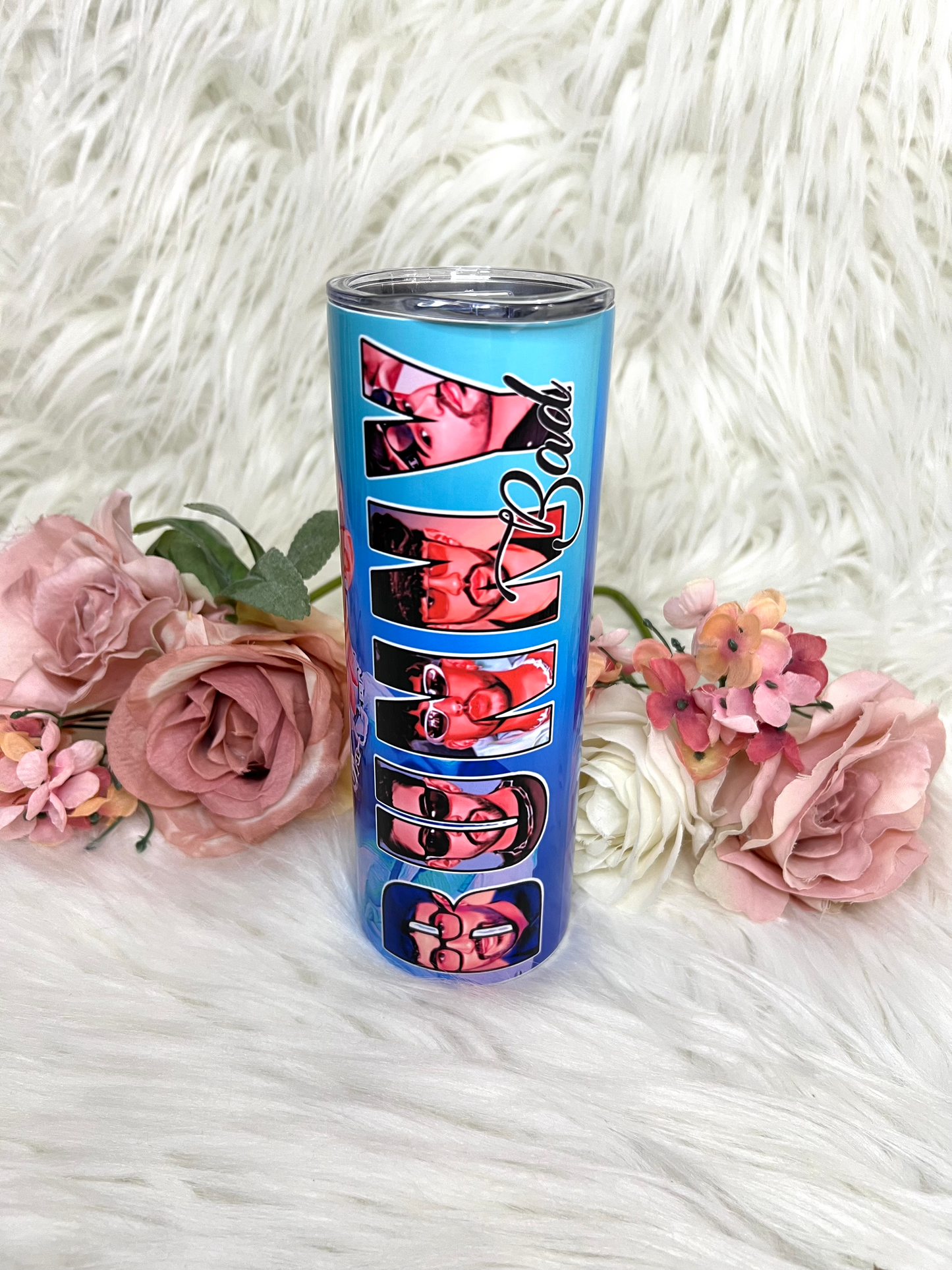 vaso de bad bunny, bad bunny tumbler, bad bunny, bad bunny cup, Bad BUNNY Tumbler Skinny 20oz Sublimated, Tumblrs, tumbler bad bunny