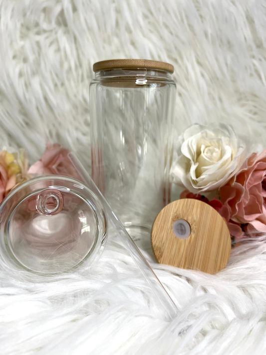 16oz Snow Globe double walled glass tumbler | vasos para sublimar | vasos de 16oz | Snow Globe Glass Can | double wall glass cup | 16oz cup